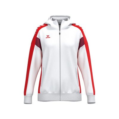 Foto van ERIMA CELEBRATE 125 Training Jacket with hood Dames | wit/rood | 1032585