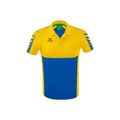 Foto van ERIMA Six Wings polo Unisex | new royal/geel | 1112206