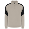 Afbeelding van Zip Sweater Bicolor Redefined | zand/zwart | 306111-5509 | TRICORP WORKWEAR