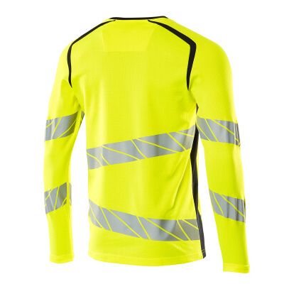 Foto van Mascot Accelerate Safe T-shirt, met lange mouwen | 19081-771 | 17010-hi-vis geel/donkermarine