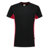 Afbeelding van T-shirt Bicolor | zwart/rood | 102004-0902 | TRICORP WORKWEAR