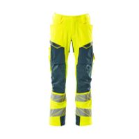 Mascot Accelerate Safe Broek met kniezakken | 19079-511 | 1744-hi-vis geel/donkerpetrol