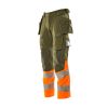 Afbeelding van Mascot Accelerate Safe Broek met spijkerzakken | 19131-711 | 3314-mosgroen/hi-vis oranje