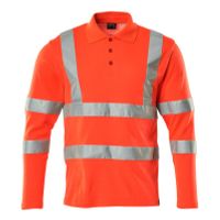 Mascot Poloshirt, lange mouwen, klasse 3 | 18283-995 | 0222-hi-vis rood