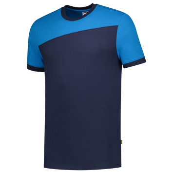 Foto van T-shirt Bicolor Naden | donkermarine/turkoois | 102006-01087 | TRICORP WORKWEAR