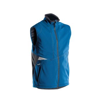 Foto van Dassy bodywarmer softshell FUSION | 350111 | azuurblauw/antracietgrijs