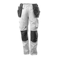 Broek met spijkerzakken, lichtgewicht | 17631-442 | 0618-wit/donkerantraciet