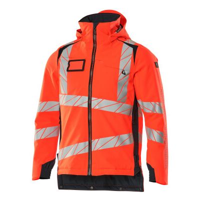 Foto van Mascot Accelerate Safe Winterjas | 19035-449 | 22210-hi-vis rood/donkermarine