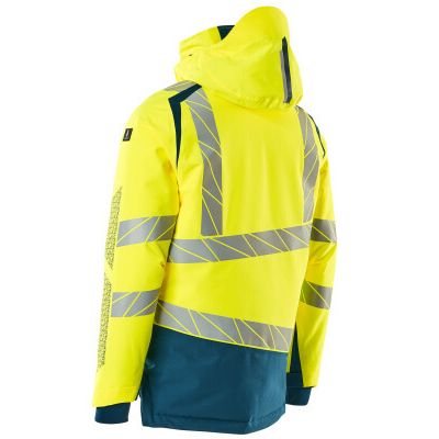 Foto van Mascot Accelerate Safe Winterjas | 19335-231 | 1744-hi-vis geel/donkerpetrol