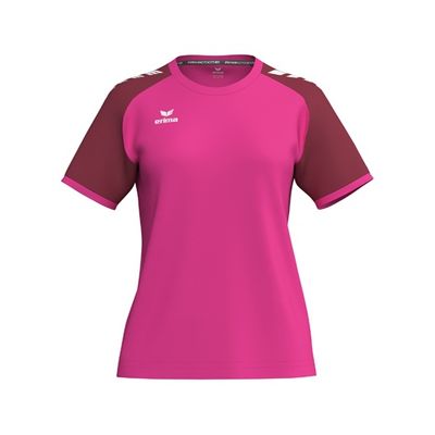 Foto van ERIMA WINGS Jersey Shortsleeve Dames | pink glo/bordeaux | 3132618