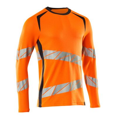 Foto van Mascot Accelerate Safe T-shirt, met lange mouwen | 19081-771 | 14010-hi-vis oranje/donkermarine