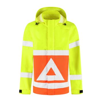 Foto van Bestex regenjas voor verkeersregelaars RWVRJ100, fluorgeel/oranje