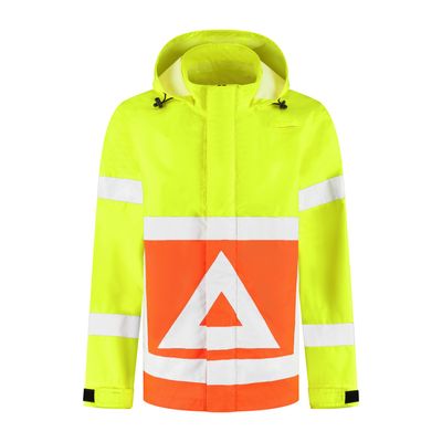 Foto van Bestex regenjas voor verkeersregelaars RWVRJ100, fluorgeel/oranje