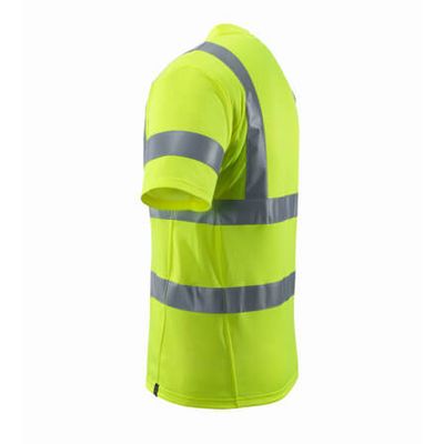 Foto van T-shirt, V-hals, klasse 2 | 18282-995 | 017-hi-vis geel