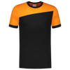 Afbeelding van T-shirt Bicolor Naden | zwart/oranje | 102006-0998 | TRICORP WORKWEAR