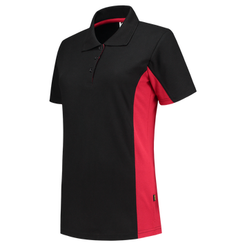 Foto van Poloshirt Bicolor Dames | zwart/rood | 202003-0902 | TRICORP WORKWEAR