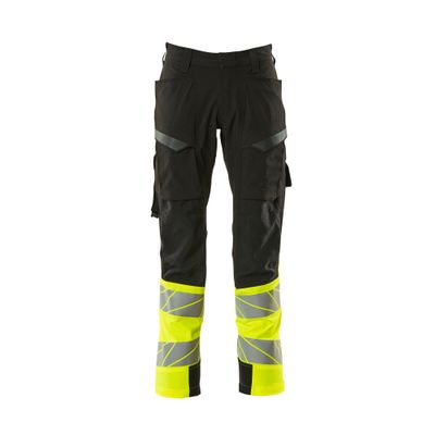 Mascot Accelerate Safe Broek met dijbeenzakken | 19379-510 | 0917-zwart/hi-vis geel Mascot Accelerate Safe Broek met dijbeenzakken | 19379-510 | 0917-zwart/hi-vis geel