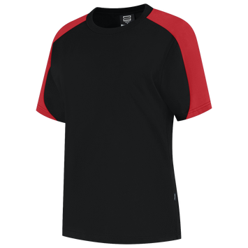 Foto van T-shirt Bicolor Redefined Dames | zwart/helderrood | 106109-09202 | TRICORP WORKWEAR