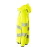 Afbeelding van Mascot Accelerate Safe Capuchontrui met rits | 19284-781 | 1744-hi-vis geel/donkerpetrol