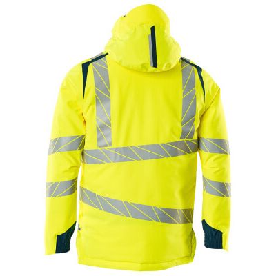 Foto van Mascot Accelerate Safe Winterjas | 19035-449 | 1744-hi-vis geel/donkerpetrol