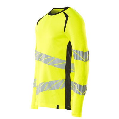 Foto van Mascot Accelerate Safe T-shirt, met lange mouwen | 19081-771 | 17010-hi-vis geel/donkermarine