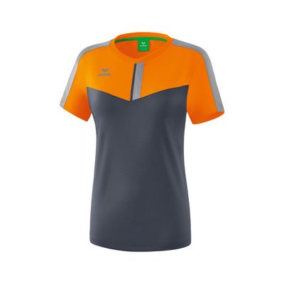 Squad T-shirt Dames | new orange/slate grey/monument grey | 1082015
