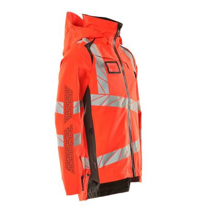 Foto van Mascot Accelerate Safe Shell jas | 19001-449 | 22218-hi-vis rood/donkerantraciet