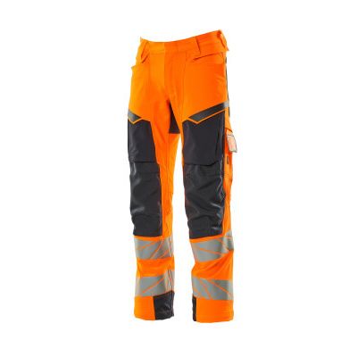 Foto van Mascot Accelerate Safe Broek met kniezakken | 19079-511 | 14010-hi-vis oranje/donkermarine