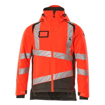 Foto van Mascot Accelerate Safe Winterjas | 19335-231 | 22218-hi-vis rood/donkerantraciet