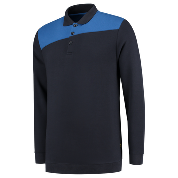 Foto van Polosweater Bicolor Naden | marine/korenblauw | 302004-0111 | TRICORP WORKWEAR