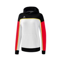 ERIMA CHANGE by erima sweatshirt met capuchon Dames | wit/zwart/rood | 1072318