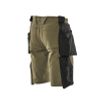 Afbeelding van Shorts, afneembare spijkerzakken,stretch | 17149-311 | 033-mosgroen