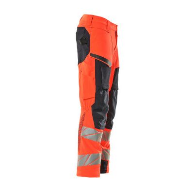 Foto van Mascot Accelerate Safe Broek met kniezakken | 19079-511 | 22210-hi-vis rood/donkermarine