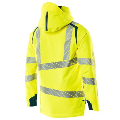 Foto van Mascot Accelerate Safe Shell jas | 19001-449 | 1744-hi-vis geel/donkerpetrol