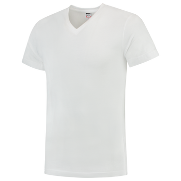 Foto van T-shirt V Hals Fitted | wit | 101005-06 | TRICORP WORKWEAR