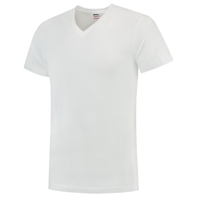 Foto van T-shirt V Hals Fitted | wit | 101005-06 | TRICORP WORKWEAR