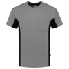 Afbeelding van T-shirt Bicolor Borstzak | grijs/zwart | 102002-8809 | TRICORP WORKWEAR