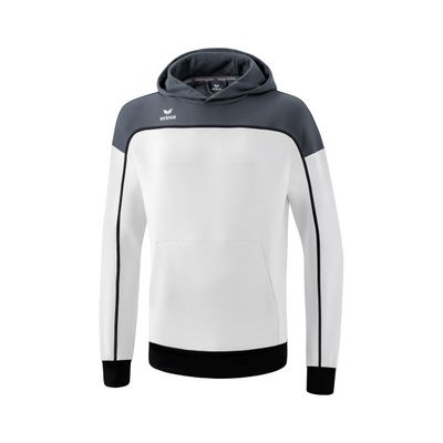Erima Change sweatshirt met capuchon heren, wit/slategrey/zwart, 1072307