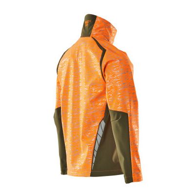 Foto van Mascot Accelerate Safe Softshell jas | 19202-291 | 1433-hi-vis oranje/mosgroen