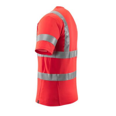 Foto van T-shirt, V-hals, klasse 2 | 18282-995 | 0222-hi-vis rood