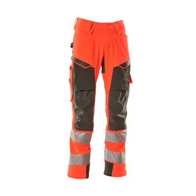 Foto van Mascot Accelerate Safe Broek met kniezakken | 19079-511 | 22218-hi-vis rood/donkerantraciet