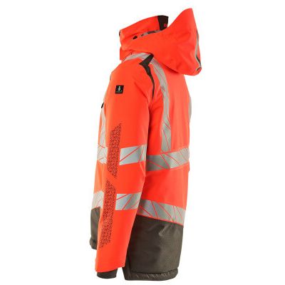 Foto van Mascot Accelerate Safe Winterjas | 19335-231 | 22218-hi-vis rood/donkerantraciet