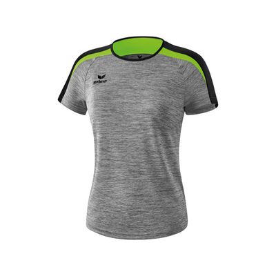 Liga 2.0 T-shirt Dames | grey melange/zwart/green gecko | 1081837
