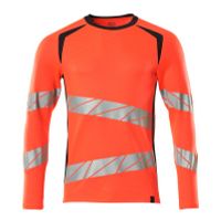 Mascot Accelerate Safe T-shirt, met lange mouwen | 19081-771 | 22210-hi-vis rood/donkermarine