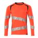 Mascot Accelerate Safe T-shirt, met lange mouwen | 19081-771 | 22210-hi-vis rood/donkermarine