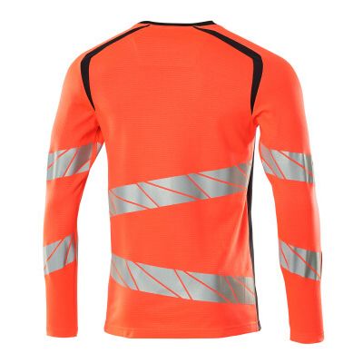 Foto van Mascot Accelerate Safe T-shirt, met lange mouwen | 19081-771 | 22210-hi-vis rood/donkermarine