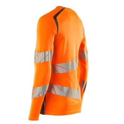 Foto van Mascot Accelerate Safe T-shirt, met lange mouwen | 19081-771 | 1433-hi-vis oranje/mosgroen