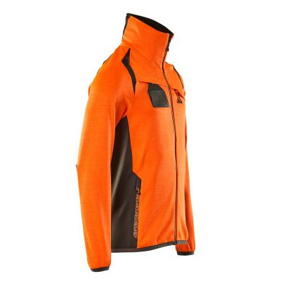 Foto van Mascot Accelerate Safe Fleecetrui met rits | 19403-316 | 1418-hi-vis oranje/donkerantraciet