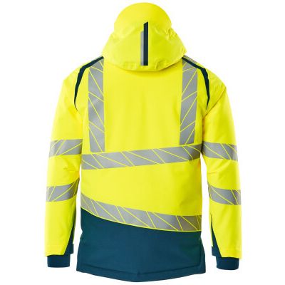 Foto van Mascot Accelerate Safe Winterjas | 19335-231 | 1744-hi-vis geel/donkerpetrol