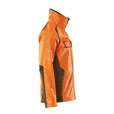 Foto van Mascot Accelerate Safe Softshell jas | 19202-291 | 1433-hi-vis oranje/mosgroen